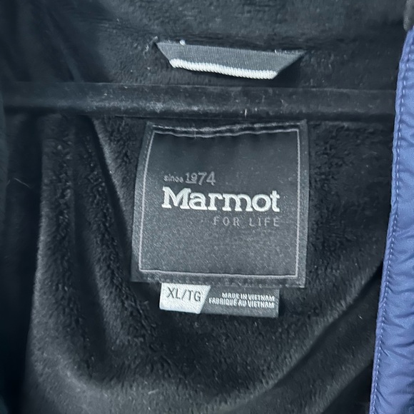 Marmot Navy Down Coat - Picture 4 of 7